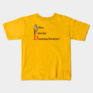 Anti AFD Gegen rechts Kids T-Shirt